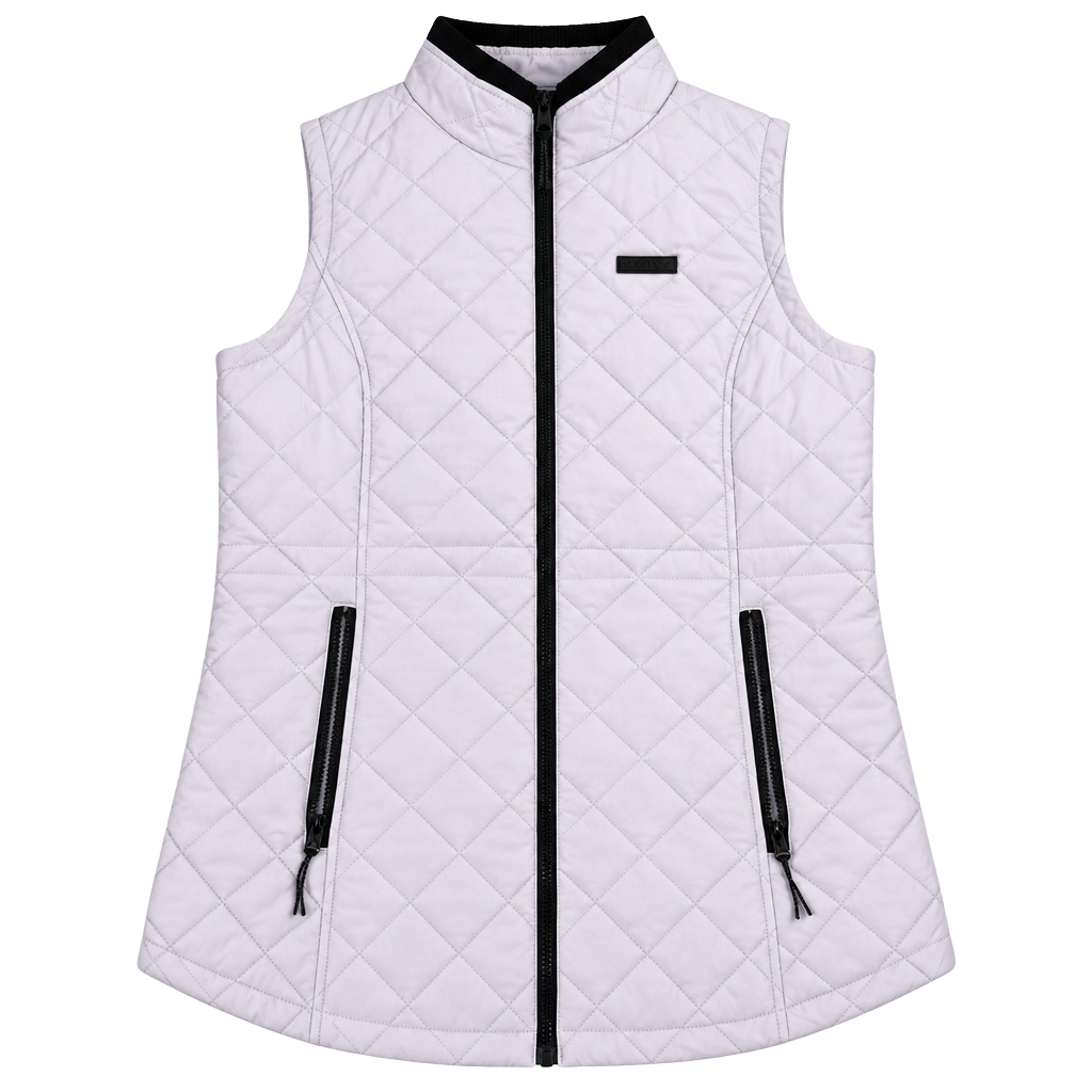 Nautica Quilted Full Zip Vest Light Purple Size Small 1