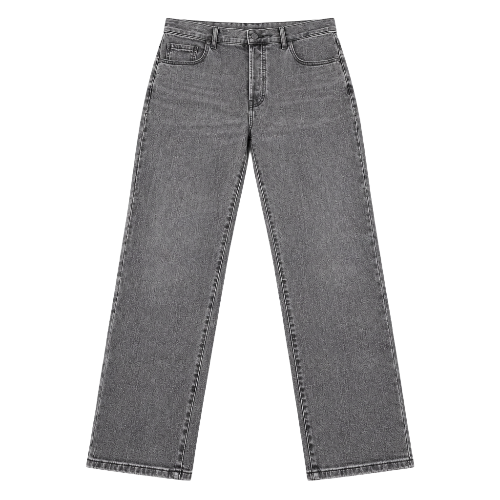 Everlane High-Rise Slim-Straight Jeans Size 32 Ankle Grey 1