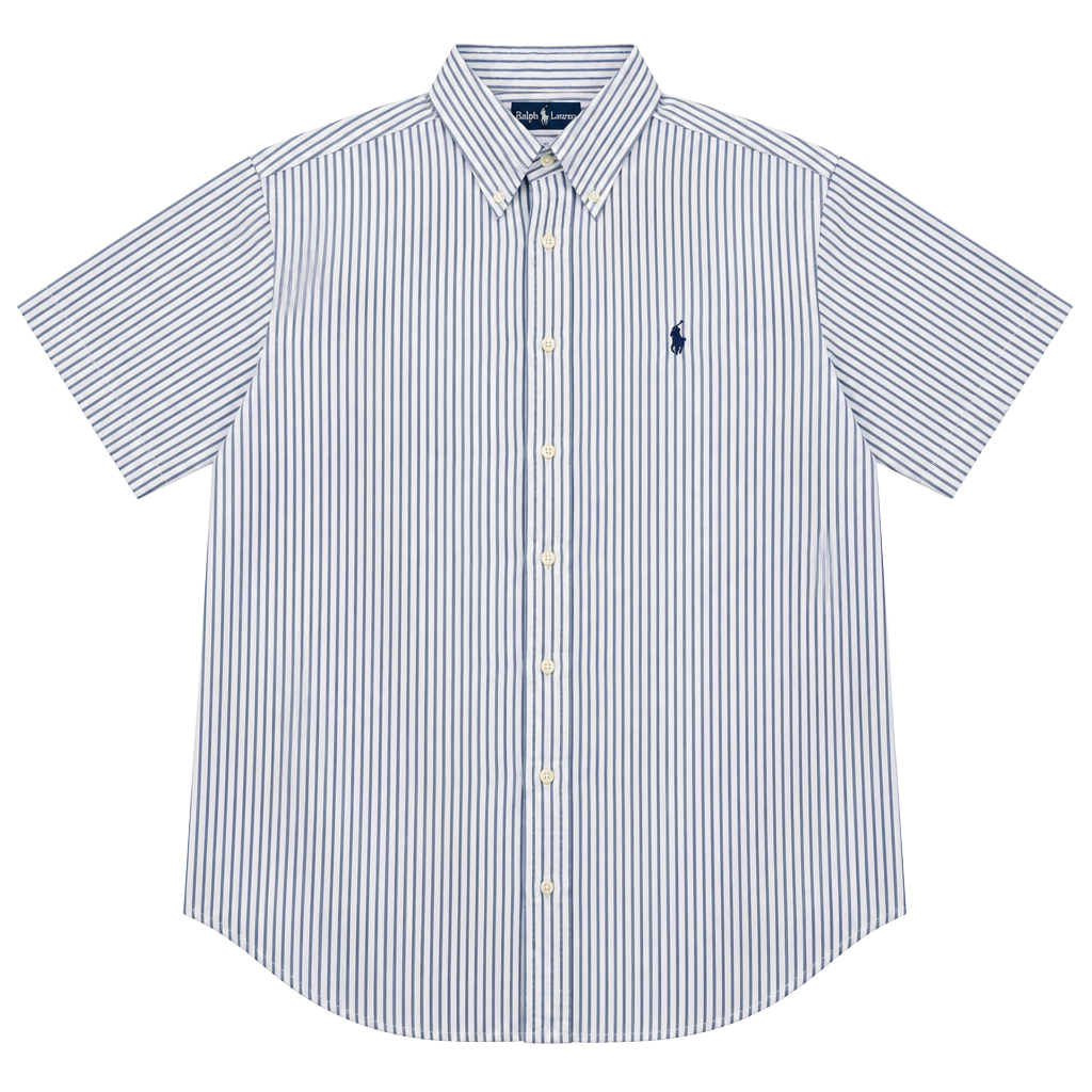 Ralph Lauren Men’s XL Classic Fit Blue & White Striped Button Down Shirt 1