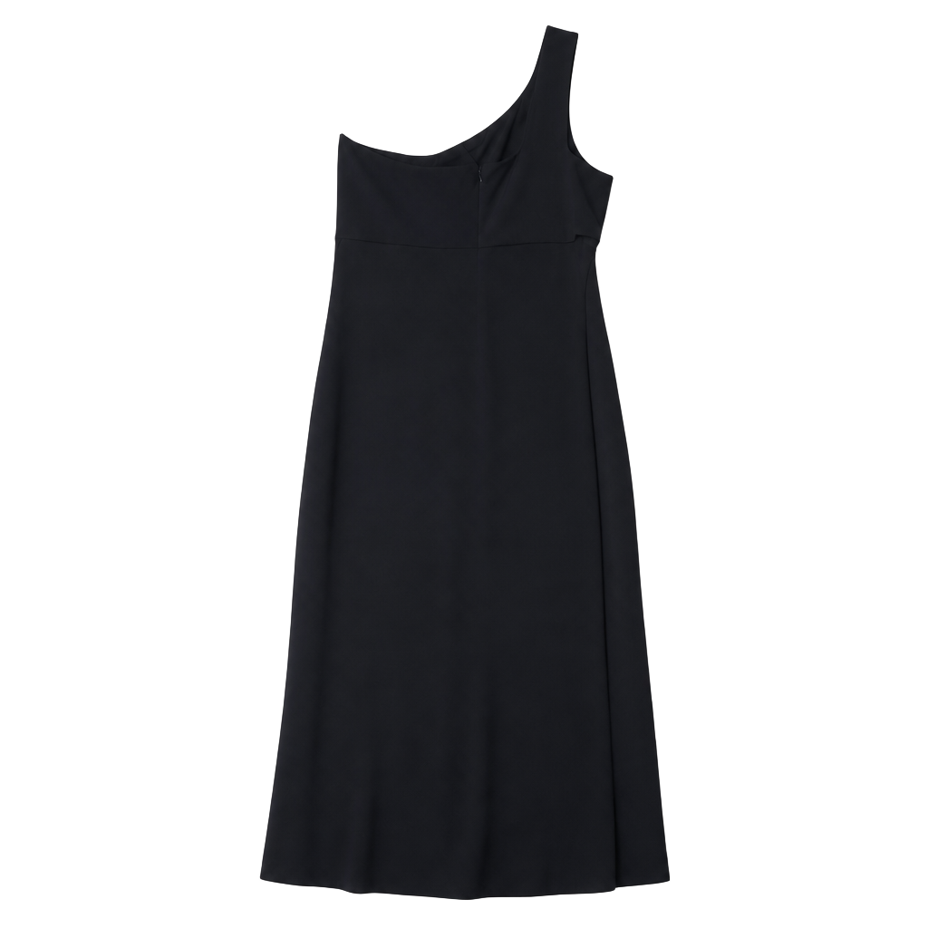 Lulus Medium One-Shoulder Cut-Out Black Maxi Dress 1