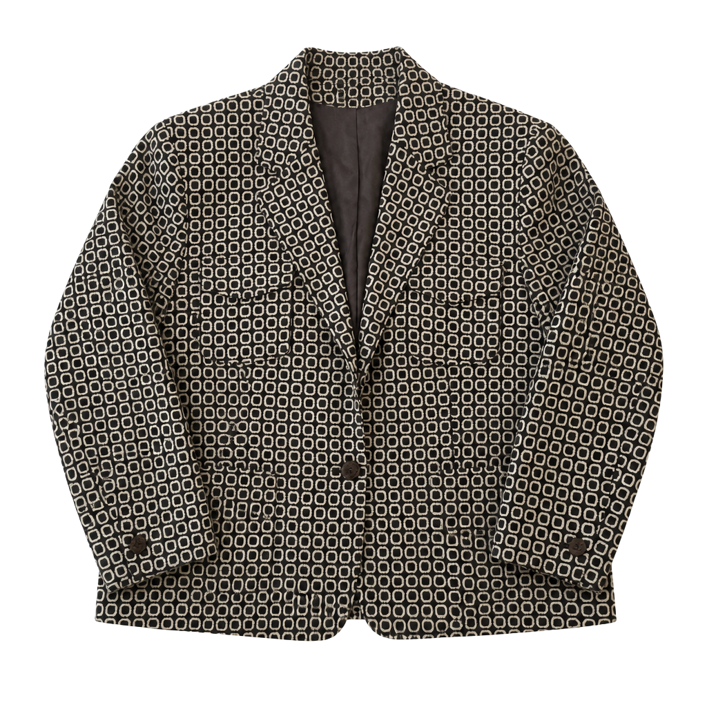 Real 90s Vintage Worthington Geometric Print Blazer Size 18 1