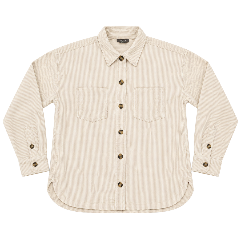 matty m Corduroy Boyfriend Shirt Jacket Size M 1