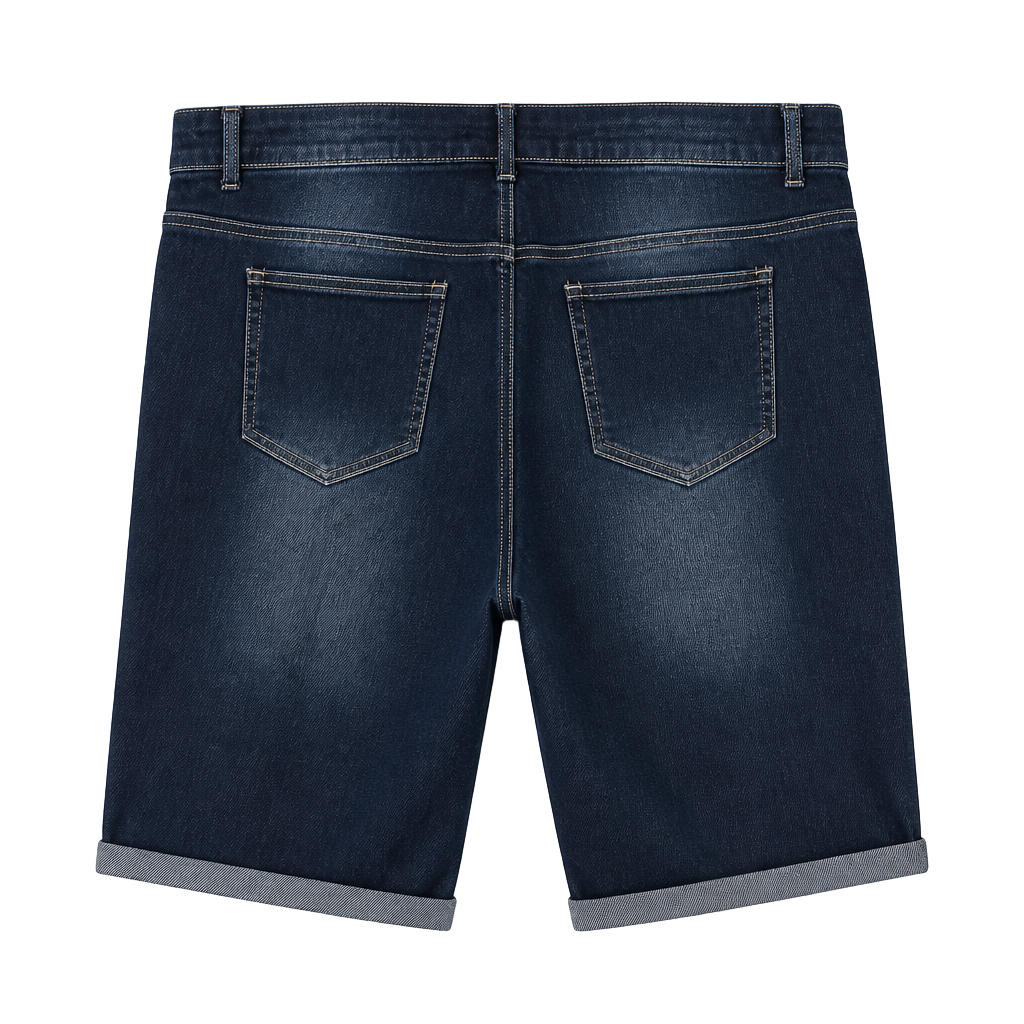 Morgan & Walker Women's Plus Size Size 20 Rolled Cuff Denim Bermuda Shorts 1