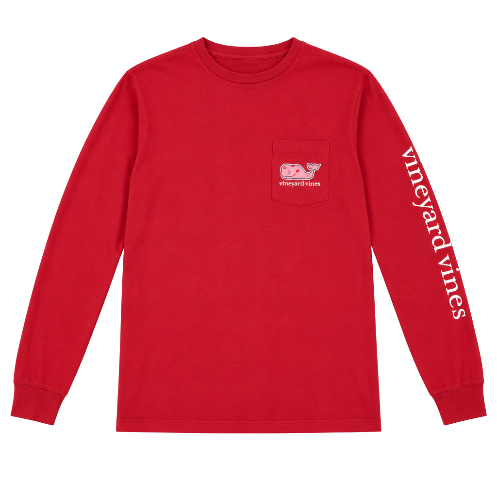 Vineyard Vines Long Sleeve Pocket T-Shirt Size XS Red Cotton 1