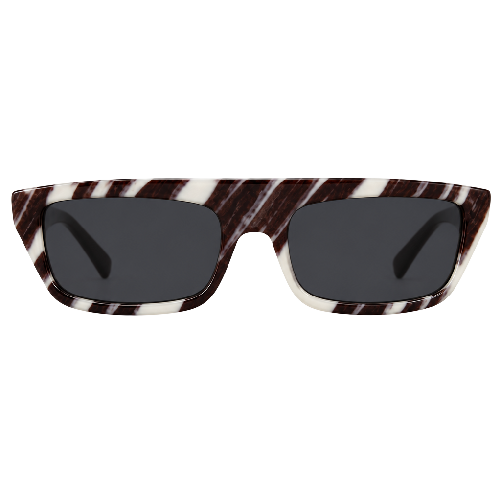 Moschino MOS047/S Sunglasses Size 53-19-135 White Black Brushstroke 1