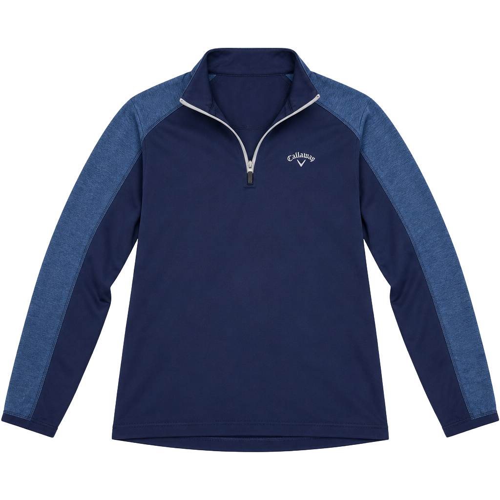 Callaway 1/4 Zip Pullover Blue Golf Jacket 1