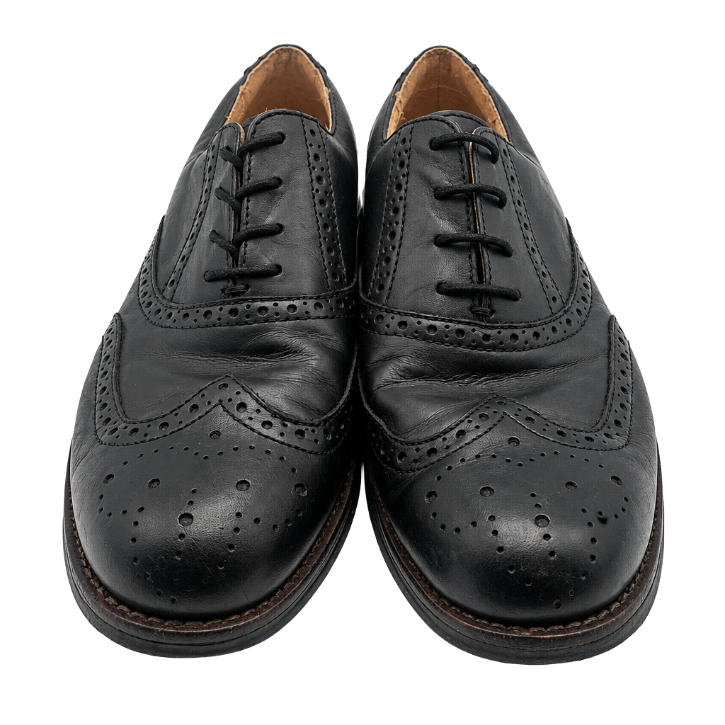 Dockers Wingtip Oxford Shoes Black Leather 1