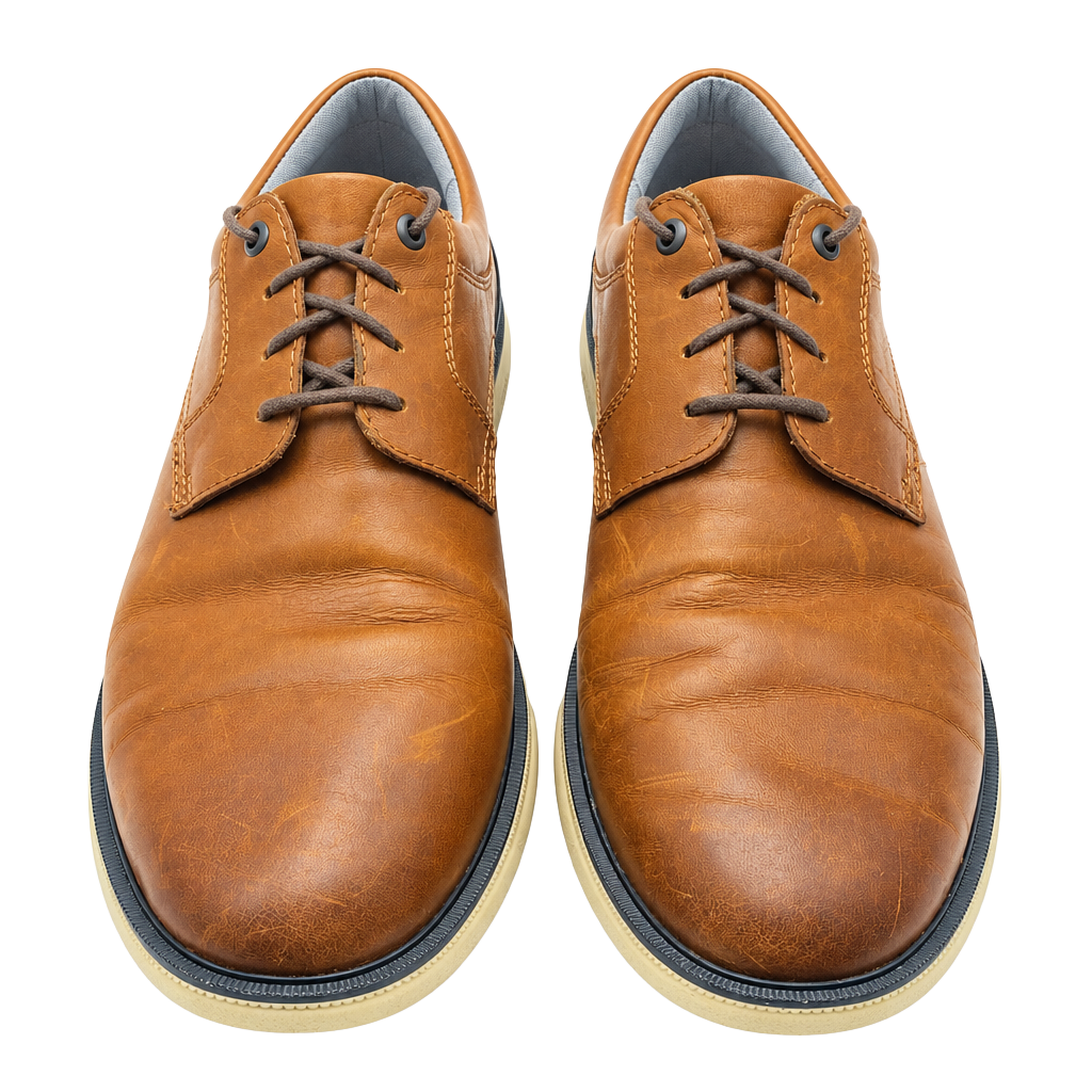 Johnston & Murphy XC4 Tanner Plain Toe Oxford Size 10M Brown Leather (DS1024) 1