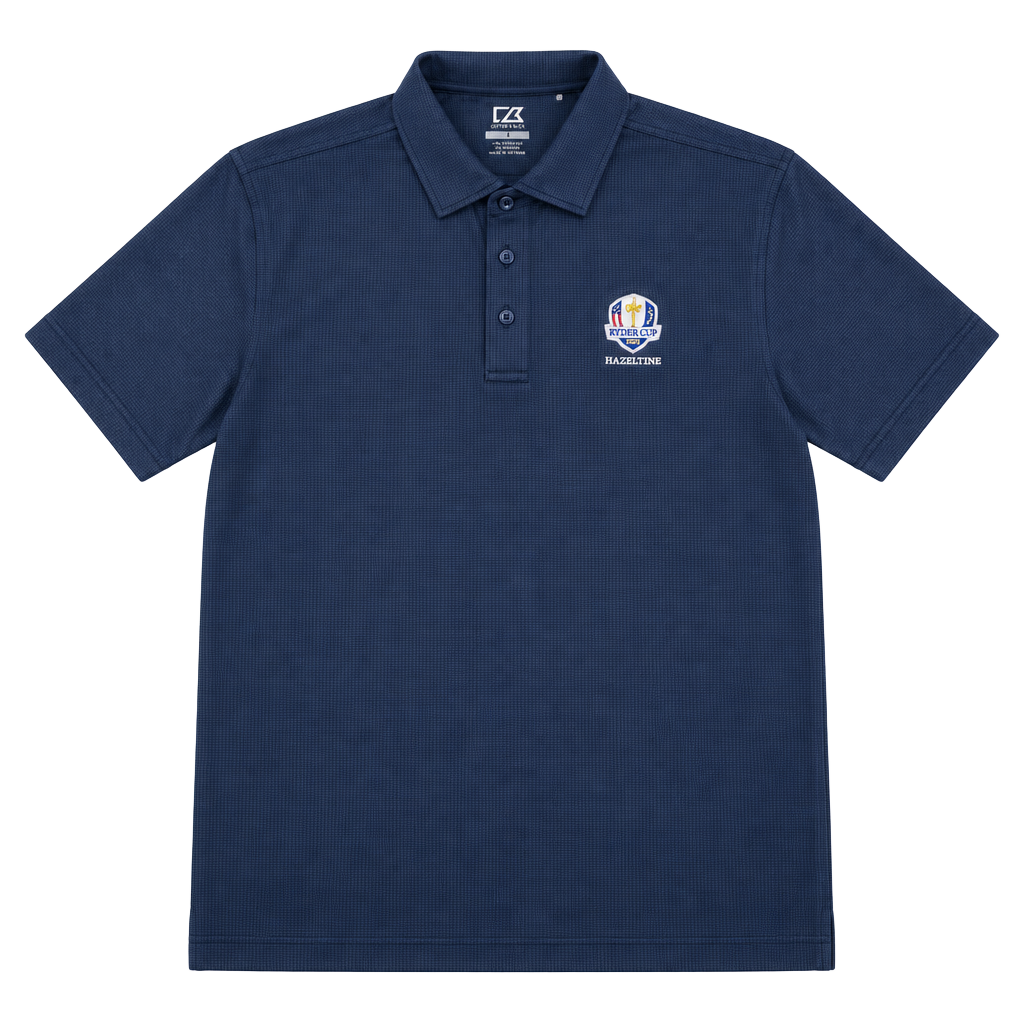 Cutter & Buck Ryder Cup 2016 Hazeltine Golf Polo Size XXL Blue DryTec 1