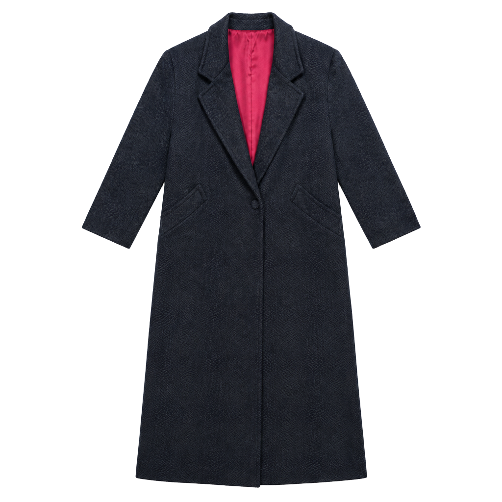 Ben Samuels Wool Overcoat Black 1