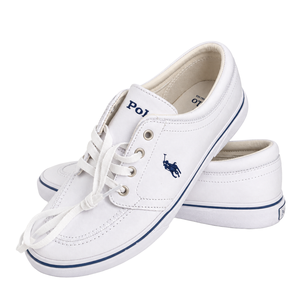 Polo Ralph Lauren Faxon White Leather Sneakers 1