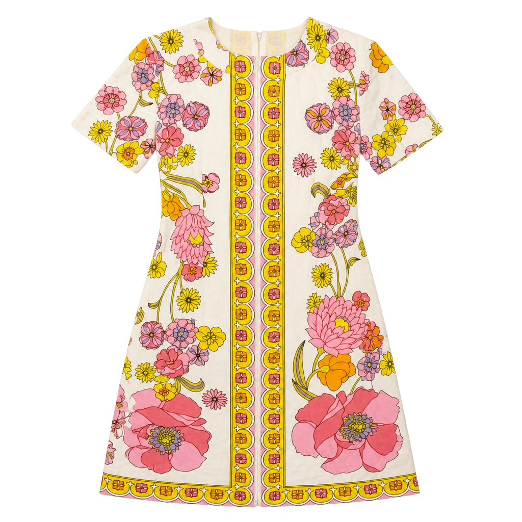 Trina Turk Arboretum Crescent Drive Ottoman Mini Dress Size 2 1