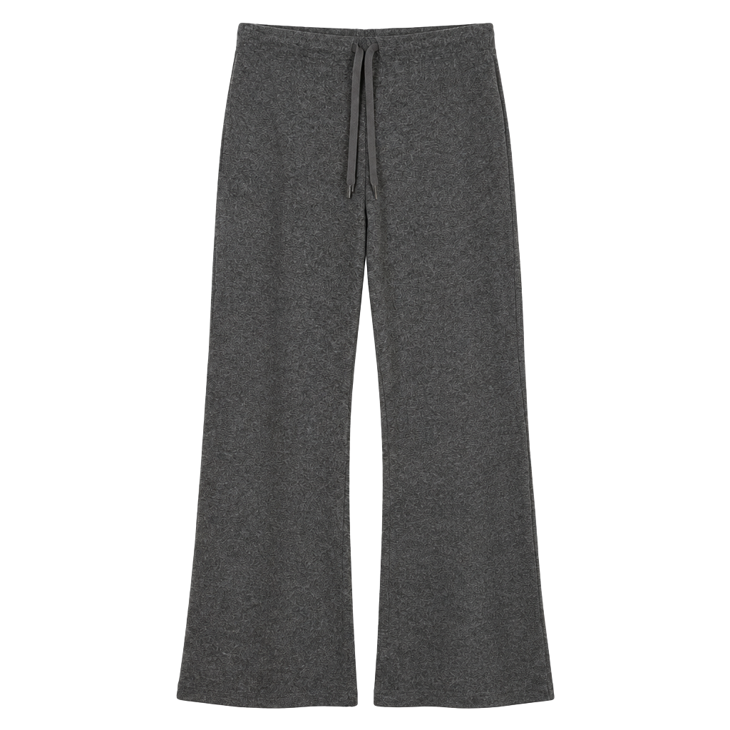 Quince Flowknit Wide Leg Pants S Gray Heather | NWT | Lounge Travel Athleisure 1