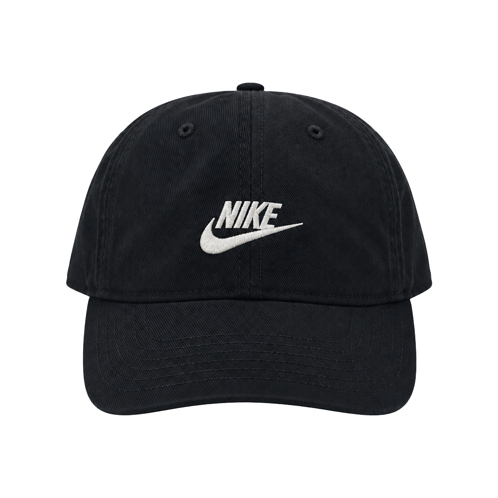 Nike Club Kids Cap Size 4-7 Black Futura Baseball Hat 1