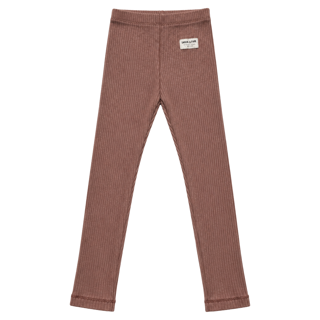 Zara Ribbed Leggings Size 5-6 Years Brown 1