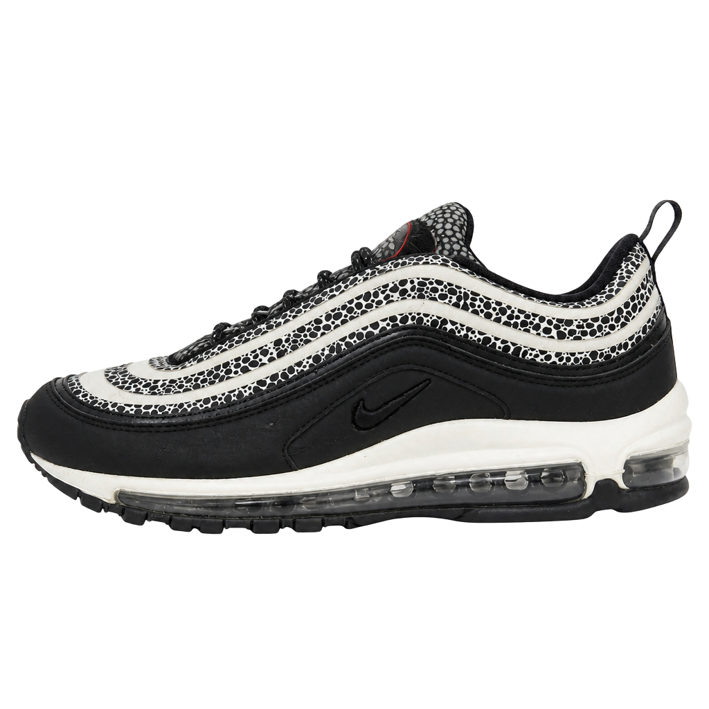 Woman’s Nike Air Max 97 Safari Black White Sneakers 1