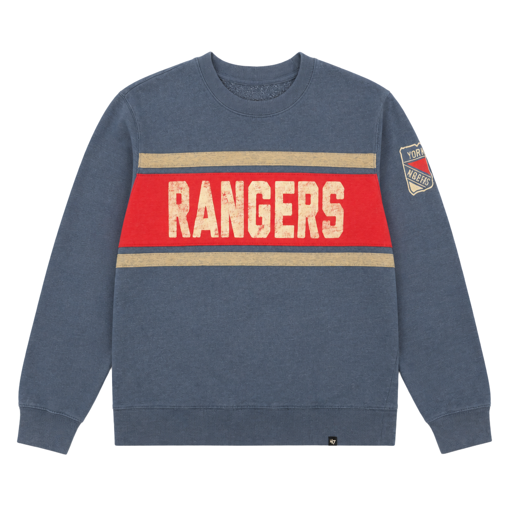 47 Brand New York Rangers Graphic Crewneck Sweatshirt 1