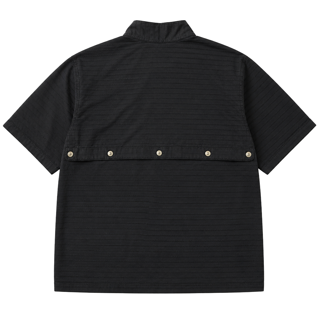 John Varvatos Men's Textured Band Collar Button-Down Shirt 1