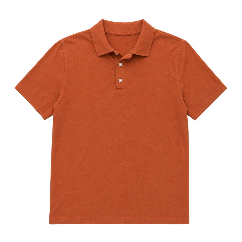 Dunning Golf Men's Orange Polo Shirt Size L 1