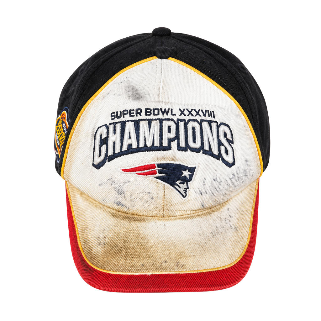 Vintage Reebok New England Patriots Super Bowl XXXVIII Champions Locker Room NFL Hat 1