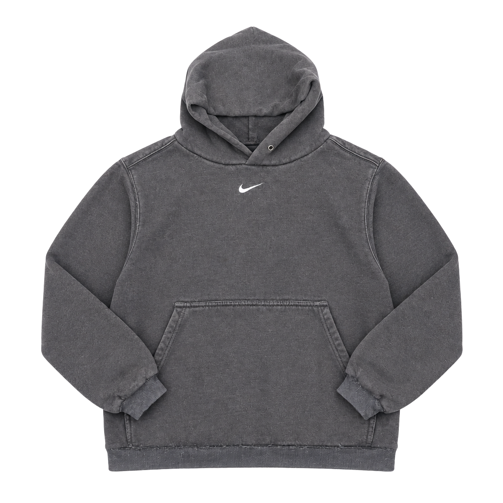 Nike Hoodie Size XL Black Center Swoosh Pullover Sweatshirt 1