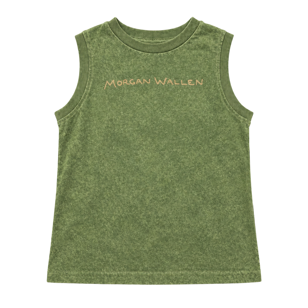 Morgan Wallen I'm The Problem Tank Top Size 3T Green Muscle Tank 1
