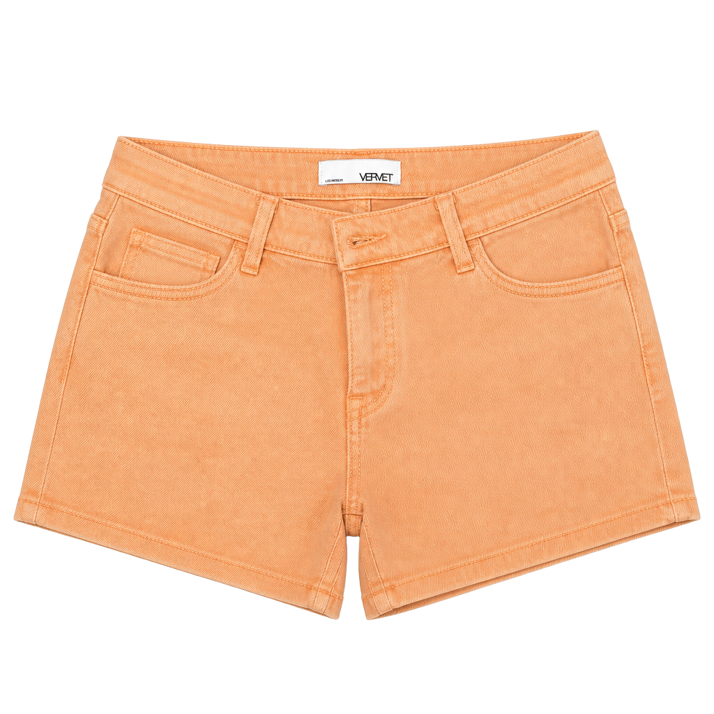 Vervet High Rise Frayed Hem Wide Leg Jeans in Apricot Size 31 1
