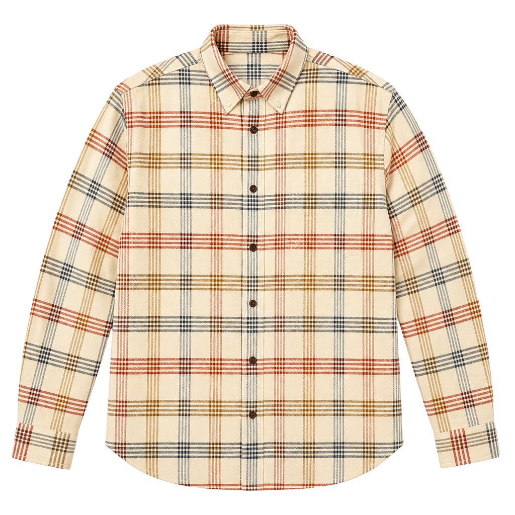 Orvis Plaid Long Sleeve Button Down Shacket Size L Multi-Color 1