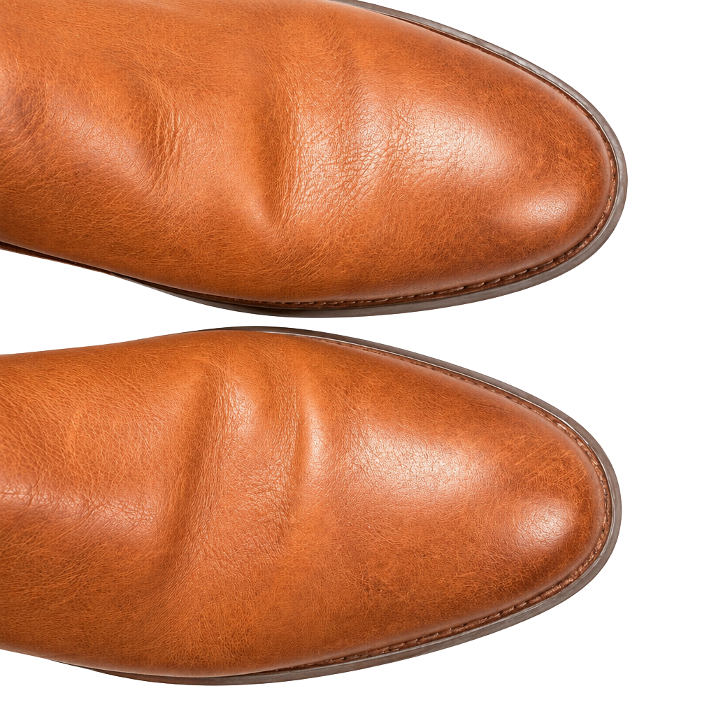 Born Leather Ankle Booties Brown 1