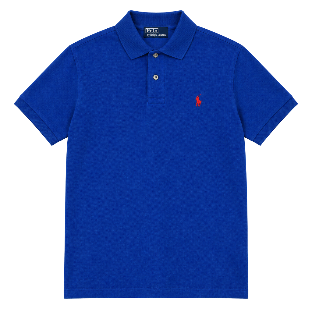 Polo Ralph Lauren Blue Polo Shirt with Red 1