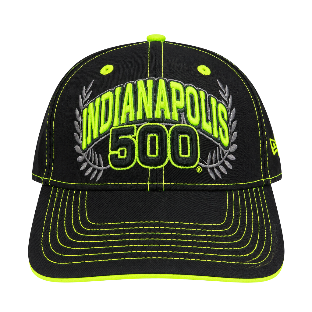 Kudzu Indianapolis 500 Baseball Hat May 28 2017 Black Neon Green 1