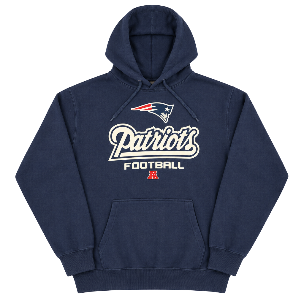 NFL Team Apparel New England Patriots Hoodie Blue 1