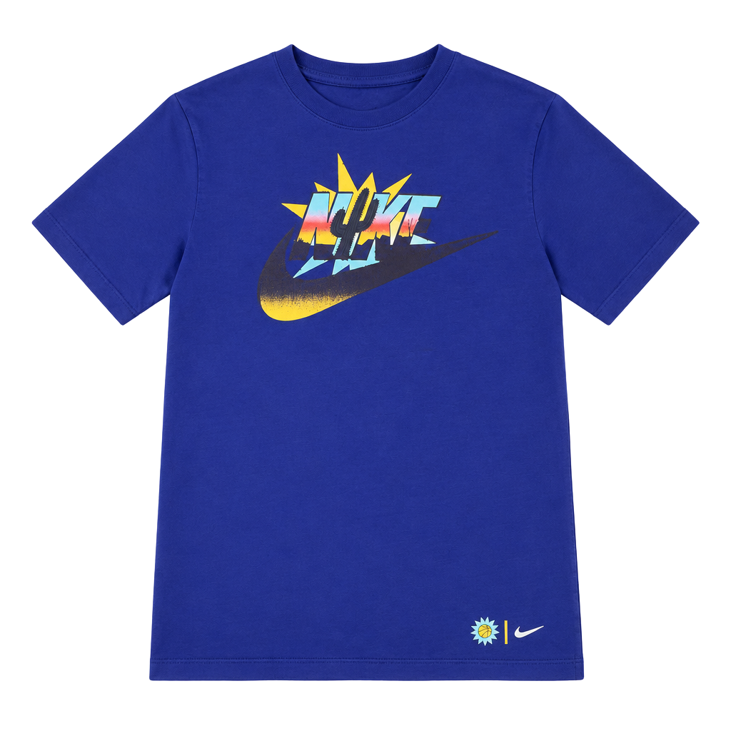 Nike Exploration Series Cactus Logo T-Shirt Size M Blue Southwestern 1