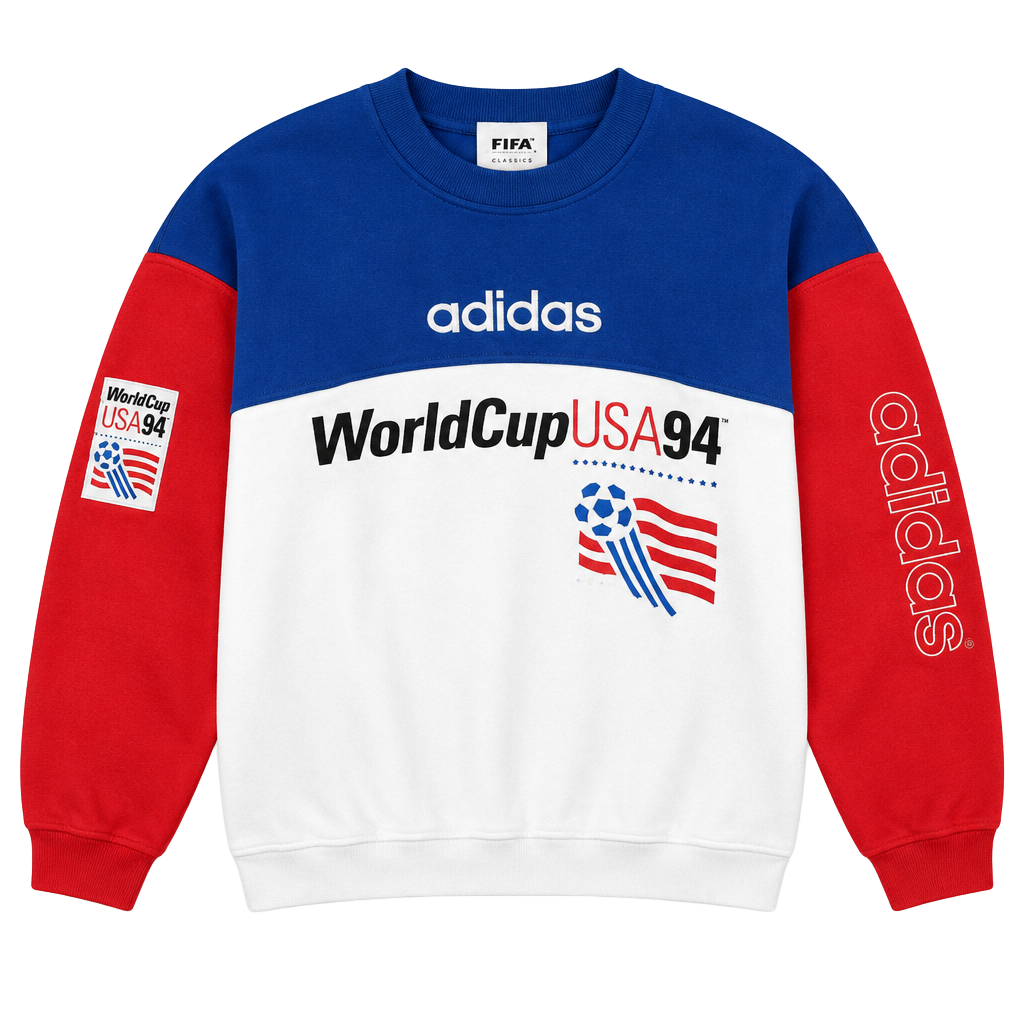 Adidas FIFA World Cup USA 94 Sweatshirt Size M Blue Red White 1