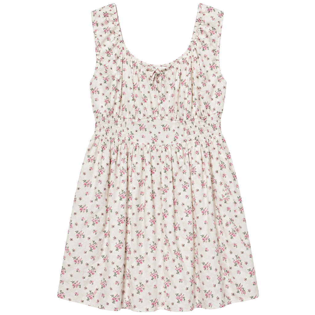 The Children's Place Floral Dress White Pink 1