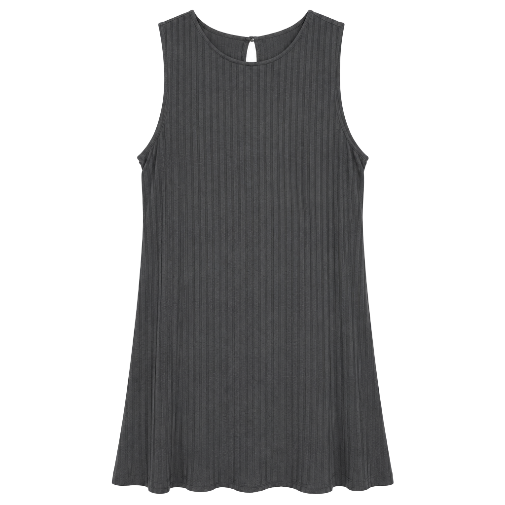 Apt. 9 Ribbed Tank Dress Gray 1