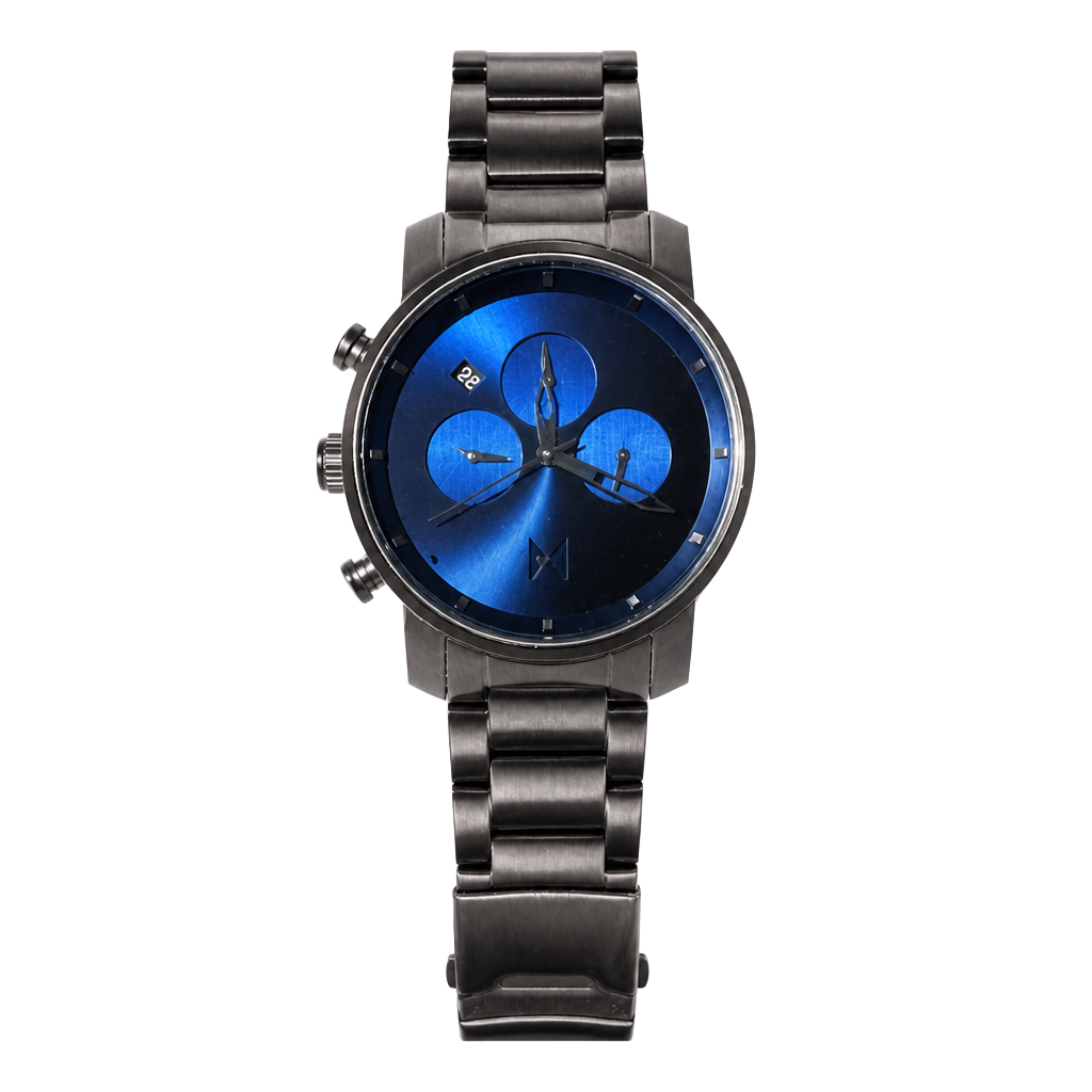 MVMT Chrono Midnight Silver MC01-SBLU Men's Stainless Steel Watch 1