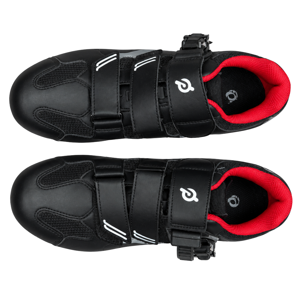 Peloton Cycling Shoes Size 41 US Women’s 10–10.5 Black Red Spin Bike Shoes 1