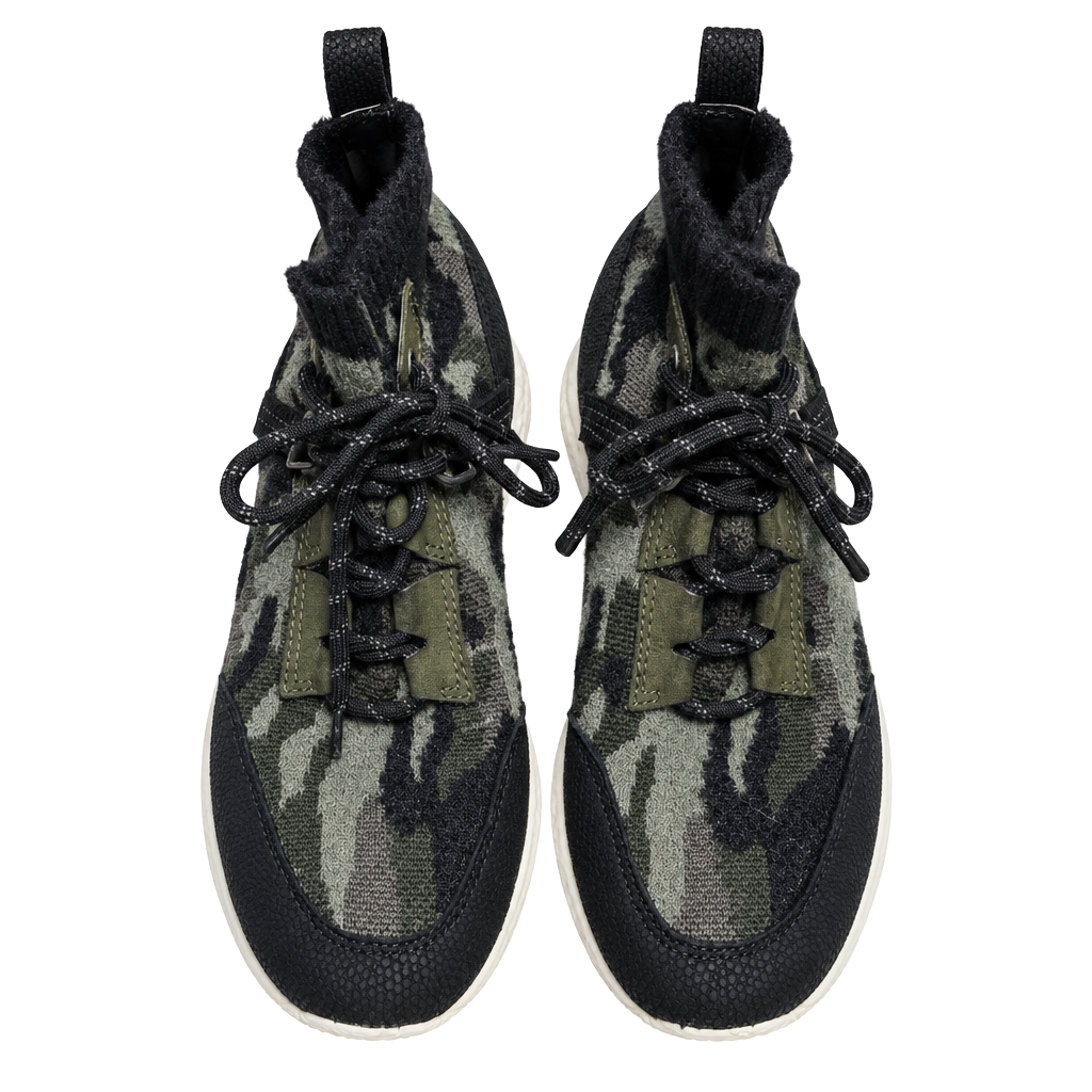 OTBT Hybrid Pine Camo High Top Sneakers 7.5 Leather Gorpcore 1