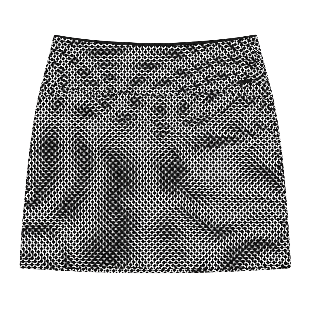 S.C. & Co. Black and White Geometric Print Skort XXL 1