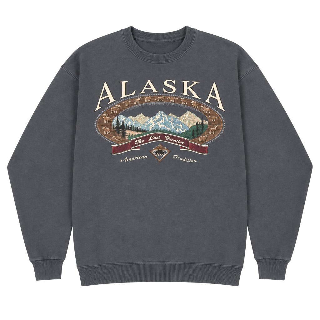 Vintage 90s Teal Alaska Crewneck (L) – , CA 1