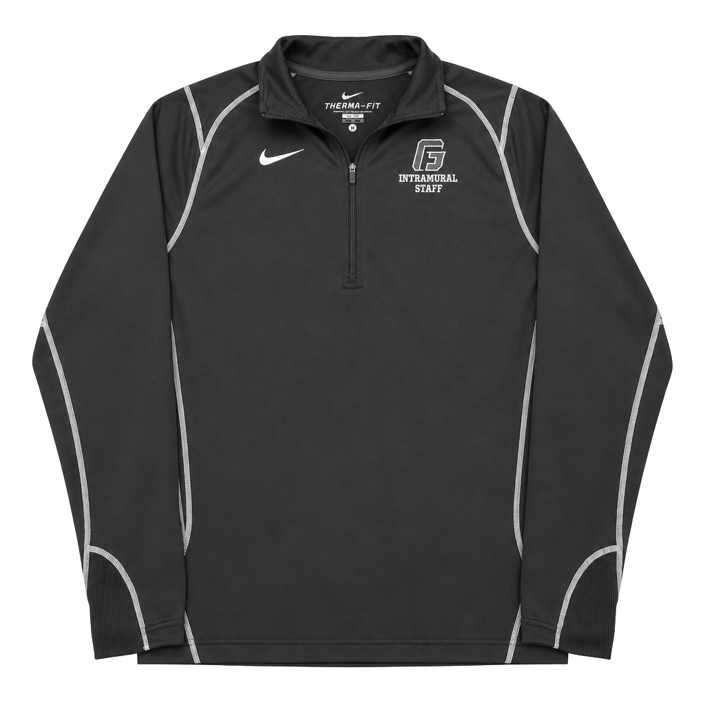 Nike Therma-Fit 1/4 Zip Pullover Size M Intramural Staff Black 1