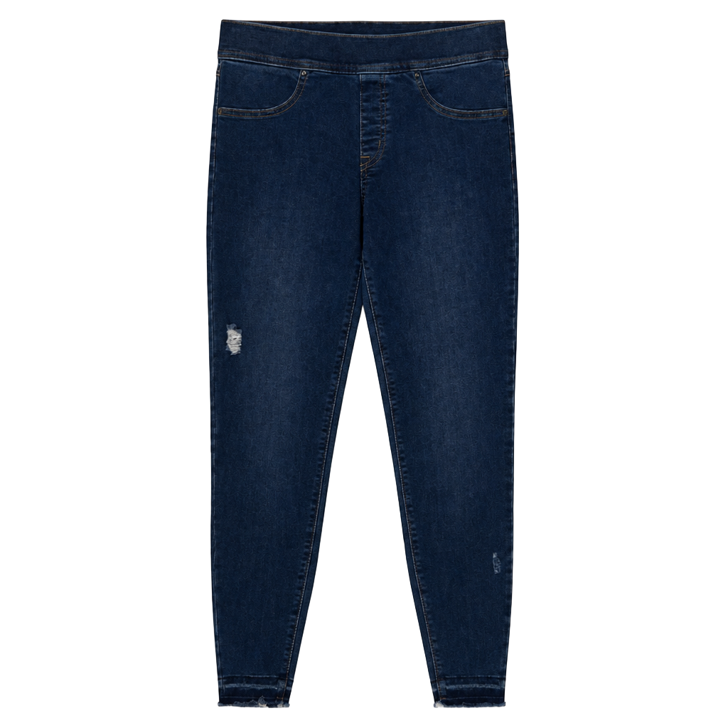 Spanx Size M Distressed Ankle Skinny Jeans 1