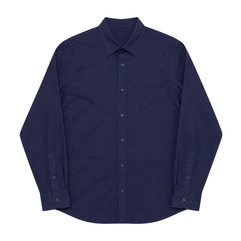 Banana Republic Men's Non-Iron Classic Fit Solid Dress Shirt Blue Size M 15-15.5 1