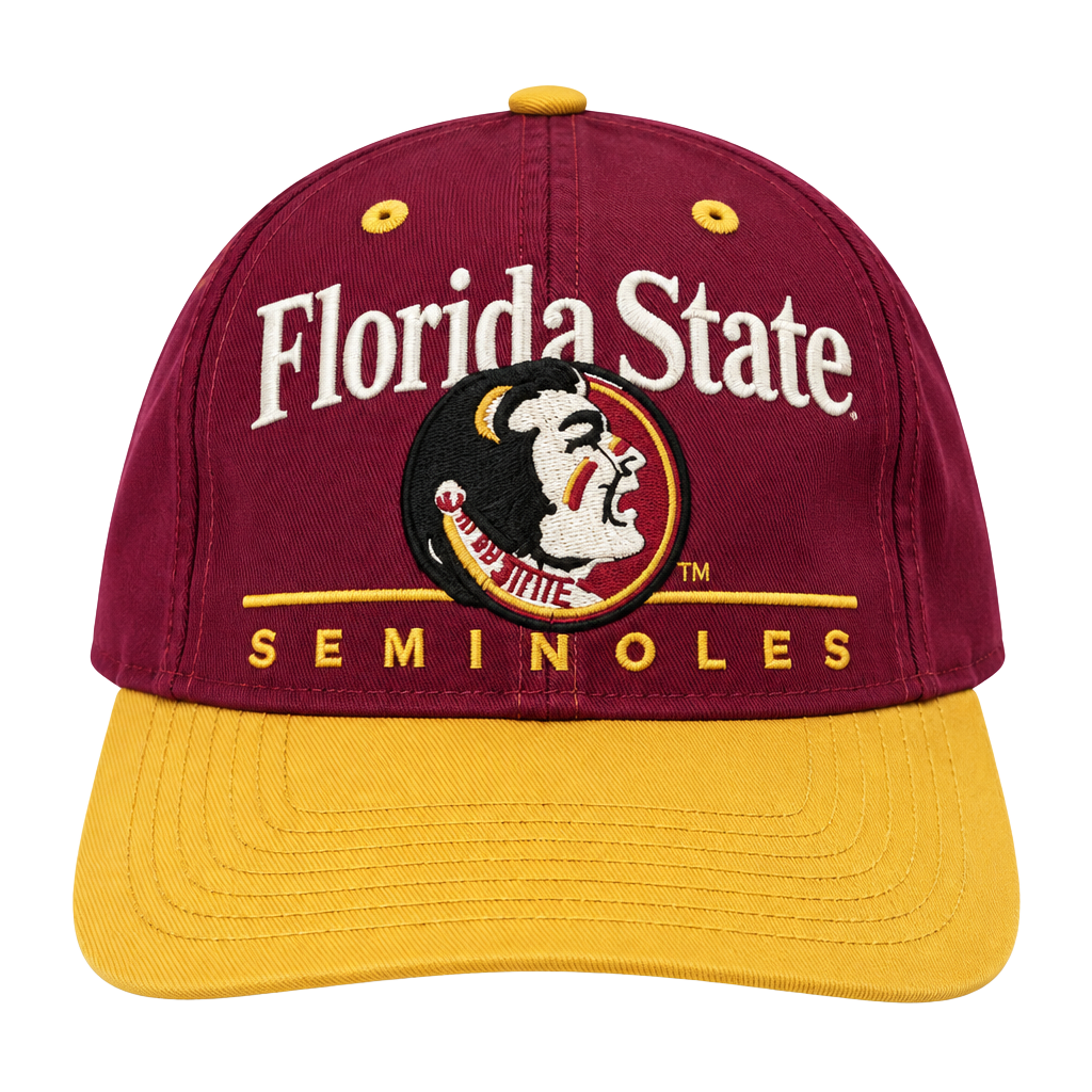 Twins Enterprise Florida State Seminoles Snapback Hat Garnet Gold 1