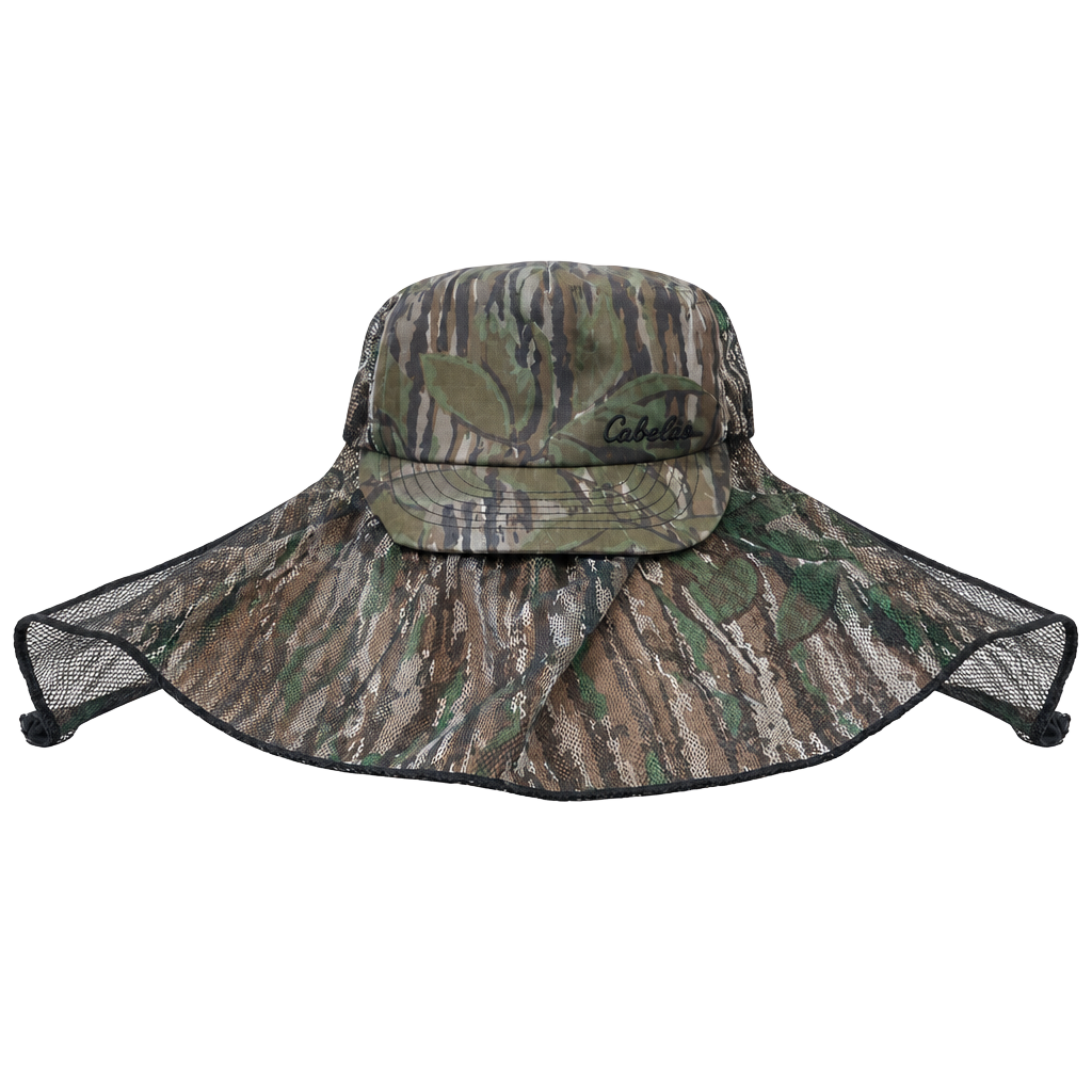 Cabela's Camo Hunting Cap with Neck Flap Snapback Hat 1