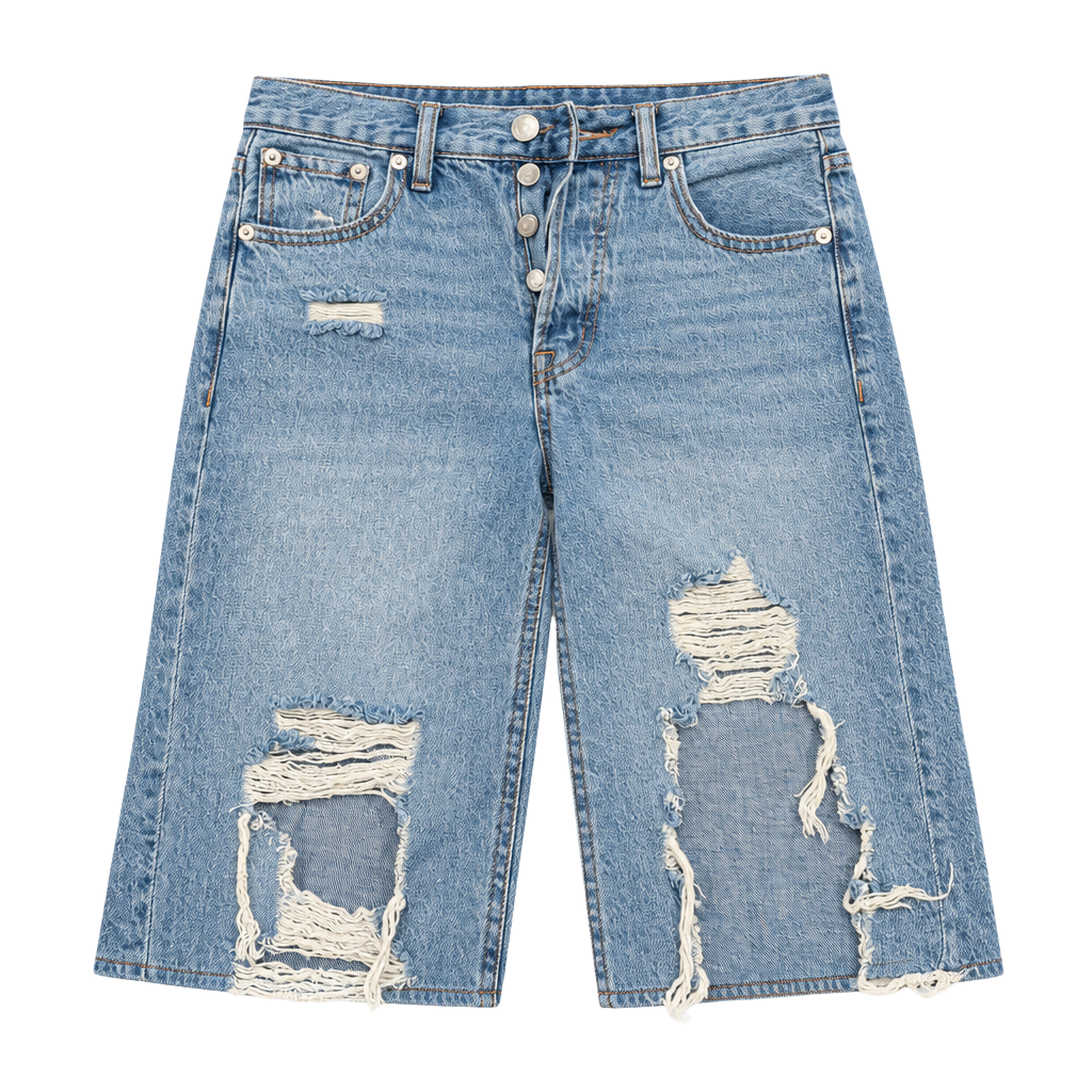 Aeropostale 90's Baggy Jeans Size 00 Light Wash Distressed 1