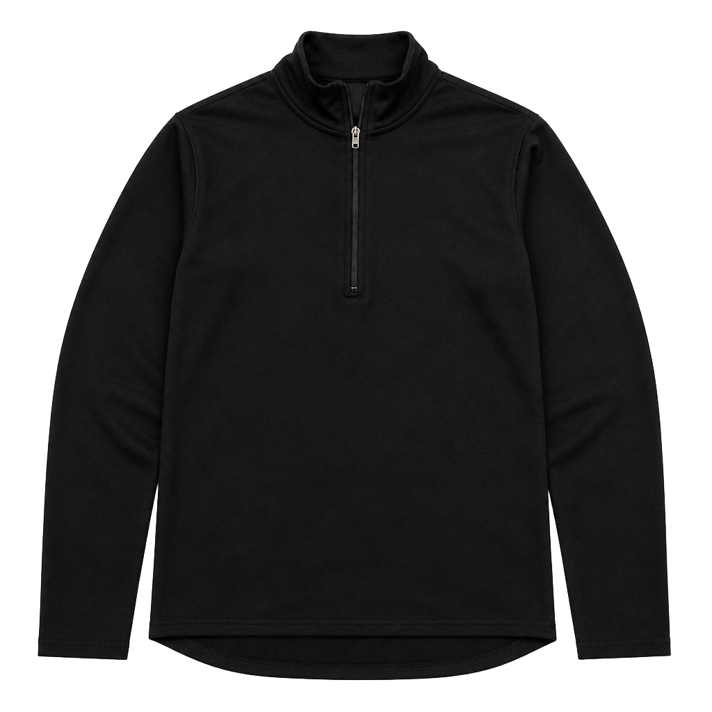 Patagonia Stretch Capilene 1/2-Zip Pullover Size Medium Black 1