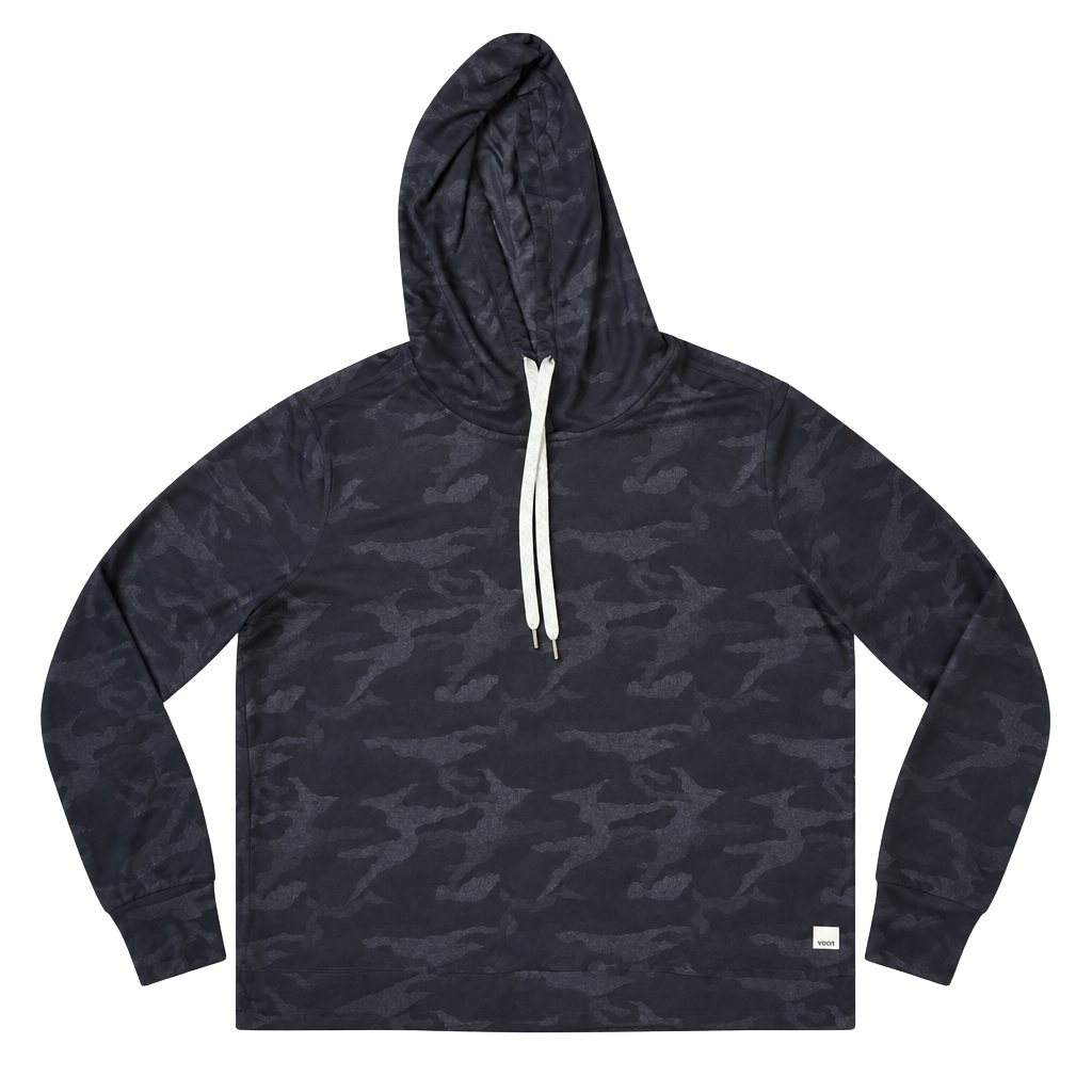 Vuori Halo Essential Hoodie in Black Camo 1