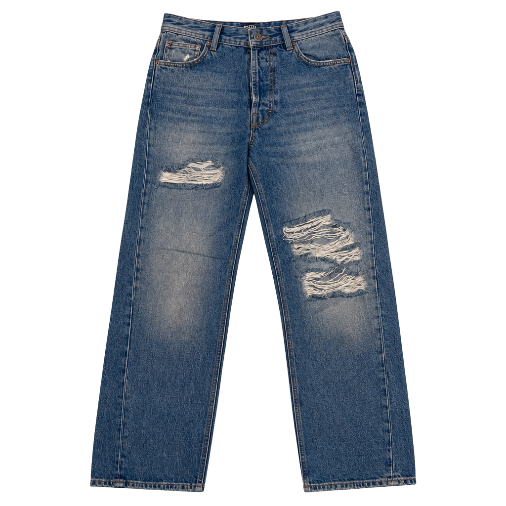 NWOT BDG Urban Outfitters Distressed Button-Fly Straight Leg Jeans Size 25 1